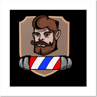 Barber man Posters and Art